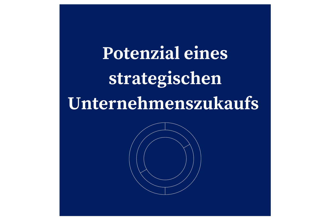 potenzial eines strategischen Unternehmenszukaufs